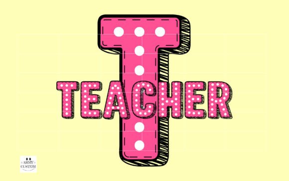 Dotted 3d Back to School Font PNG with transparent background - Preview 5