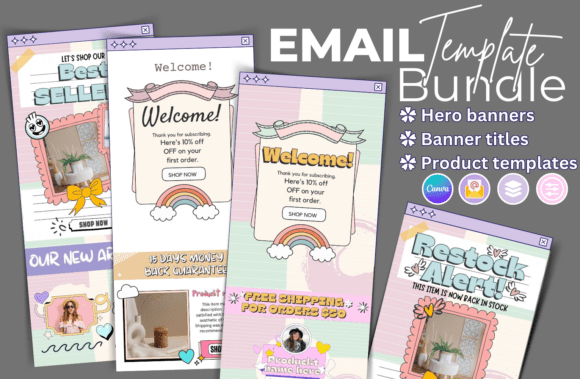 Email Marketing Templates Canva alternative listing with editable layouts
