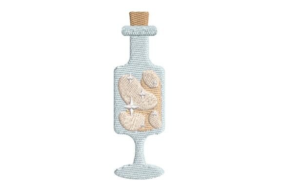 Enchanting "Good Looks" Magic Potion Bottle Embroidery Design