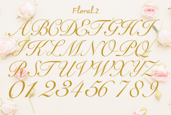 Floral Monogram Font - Preview 3