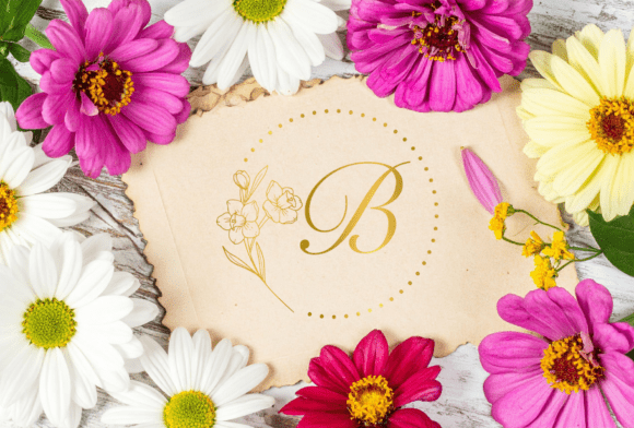 Floral Monogram Font - Preview 4