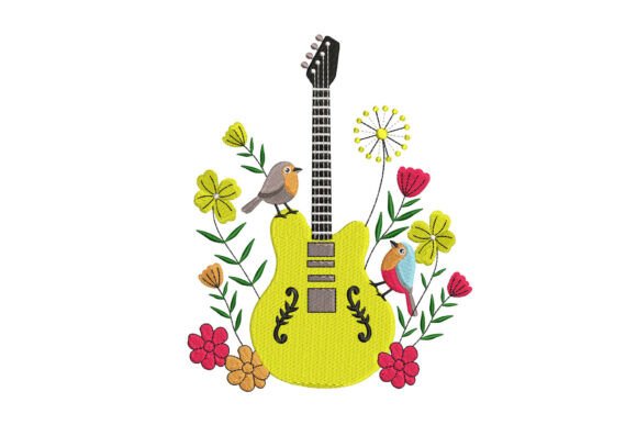 Floral Guitar