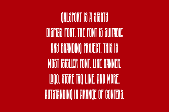 Galsport Font - Preview 3