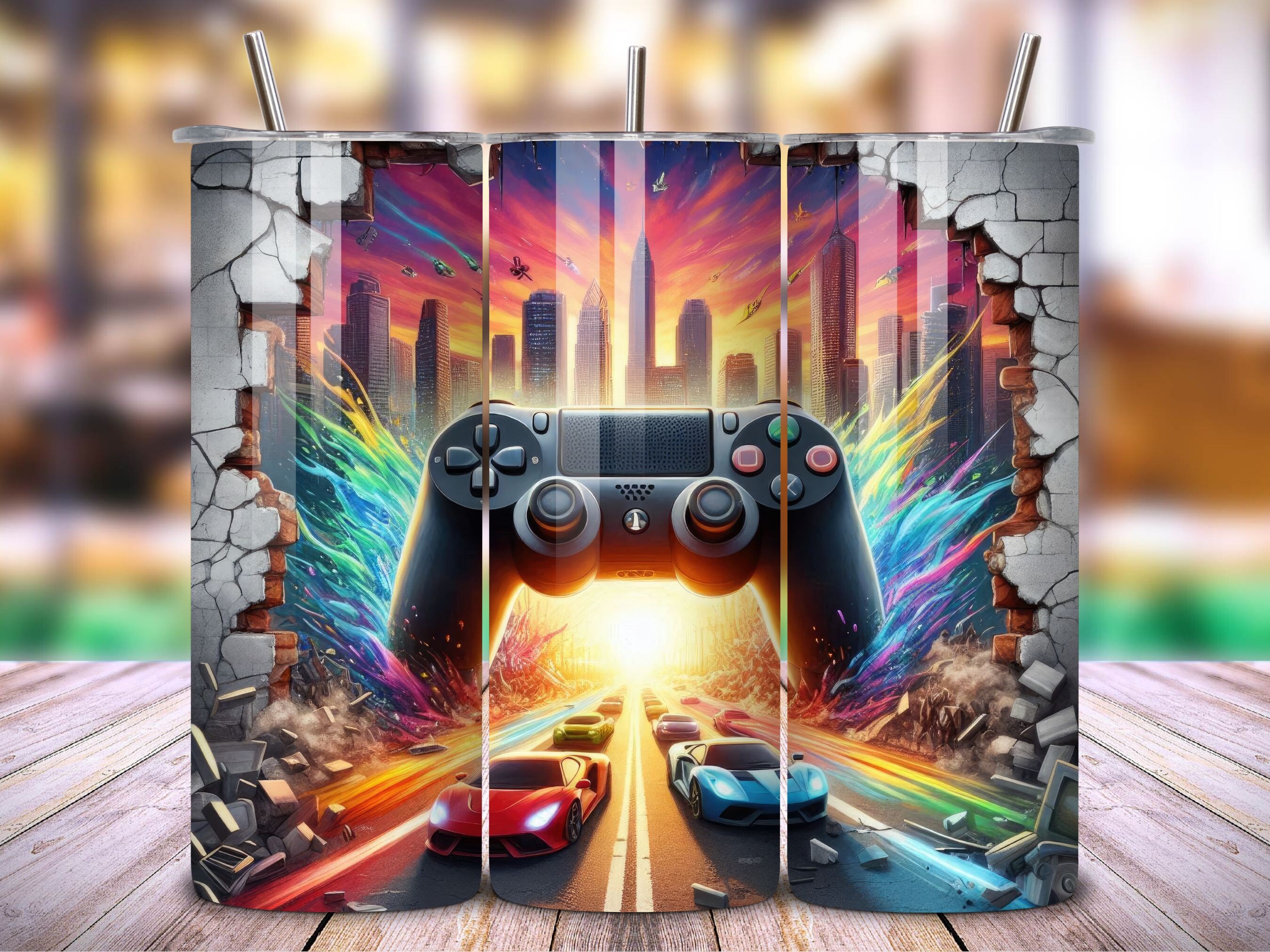 Gamers Life 20oz Tumbler Wrap PNG V.4 Graphic by Popular Prints ...