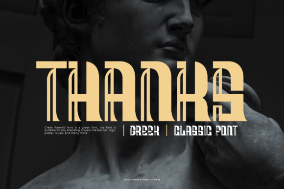 Greek Ramold Font PNG with transparent background - Preview 5
