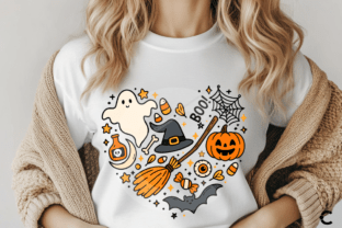 Halloween Doodles Heart Cute Halloween Graphic by Crimson Rain Digital ...