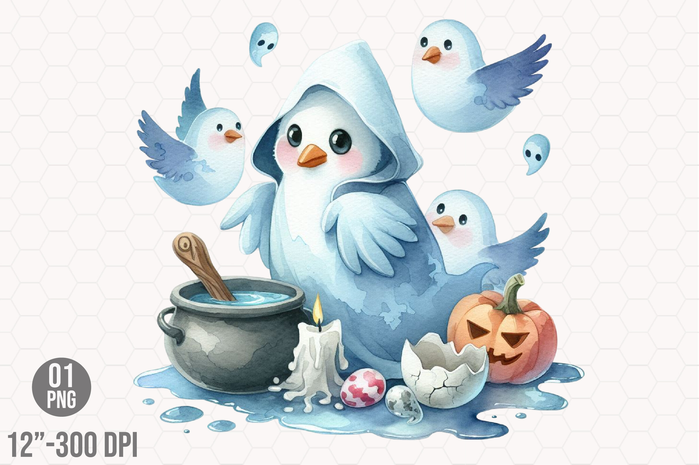 Halloween Goose PNG, Boo Ghost Goose Png Graphic by CitraGraphics ...