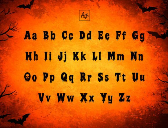Haunted Halloween Font - Preview 1