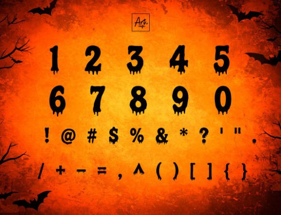 Haunted Halloween Font - Preview 2