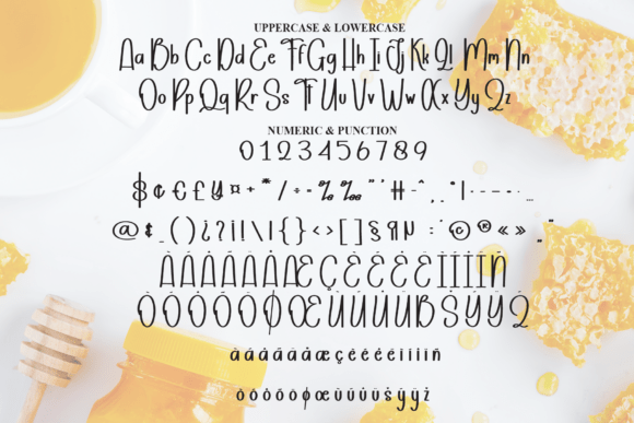 Honney Font PNG with transparent background - Preview 6