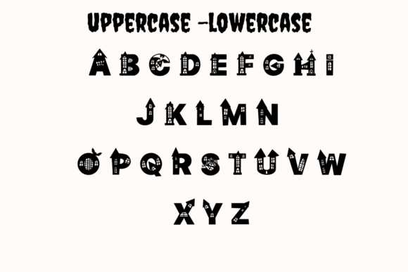 House Halloween Font - Preview 1