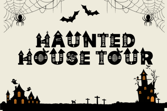 House Halloween Font - Preview 3