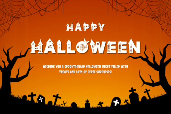 House Halloween Font - Preview 5