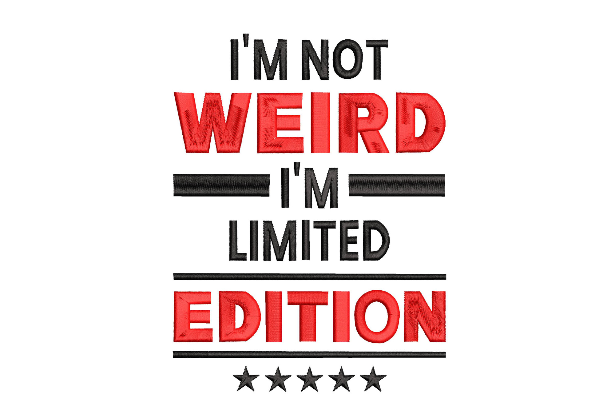 I'm Not Weird I'm Limited Edition