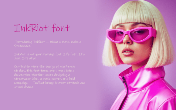 Inkriot Font PNG with transparent background - Preview 1