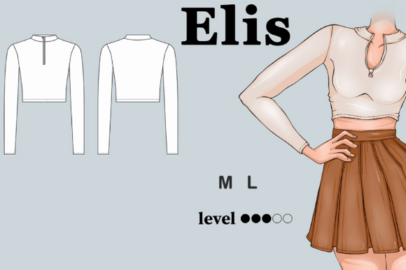 Long Sleeve Top Sewing Pattern M L