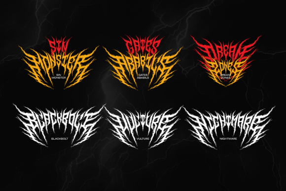 Megavolts Font font preview - 4