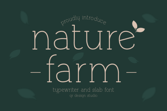 Naturefarm Slab Serif Font By qrdesignstd