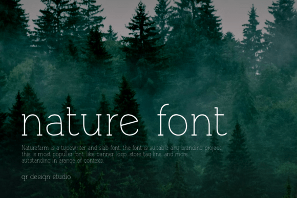 Naturefarm Font PNG with transparent background - Preview 1