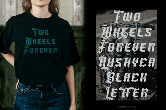 Nushyca Font font preview - 3