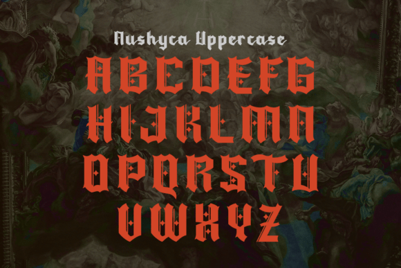 Nushyca Font font preview - 4