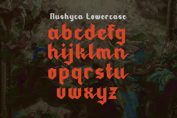 Nushyca Font font preview - 6