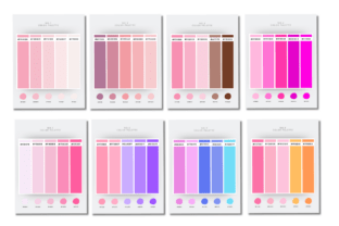 Pink Color Palette with Hex Codes Graphic by Grow Your Biz · Creative ...