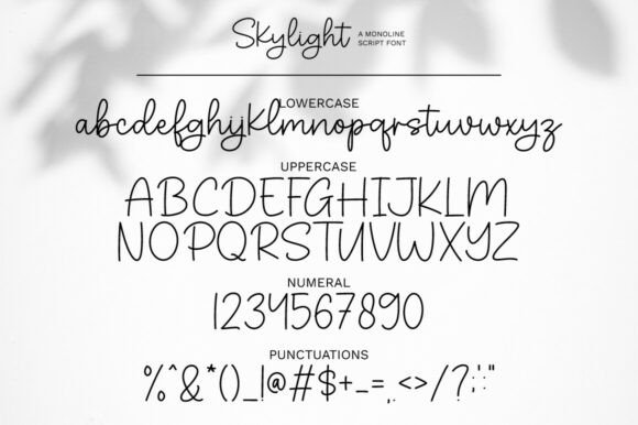 Skylight Font PNG with transparent background - Preview 6