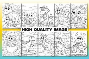 110 Cute Dinosaur Coloring Book for KDP Graphic by uniquedesign ...