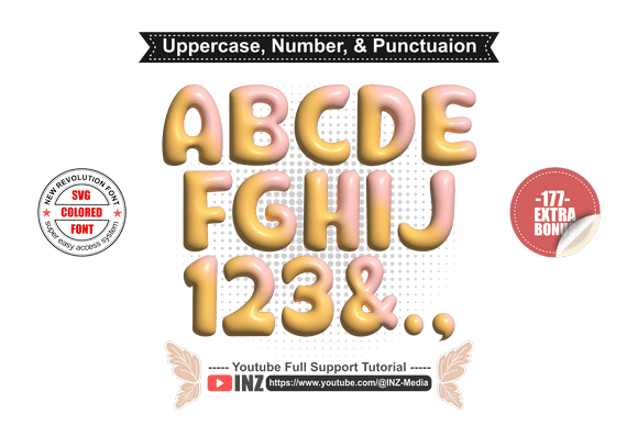 3D Flower Font Font - Preview 3