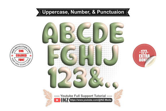 3D Flower Font Font - Preview 4