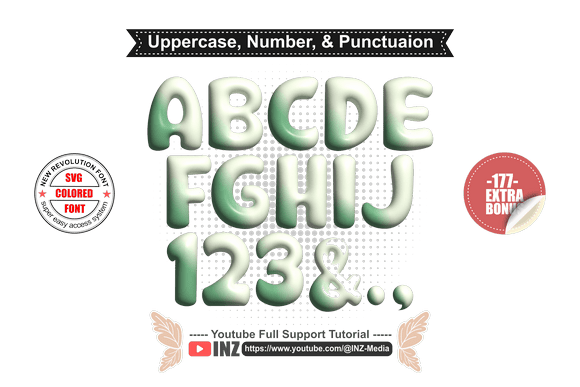 3D Flower Font Font - Preview 5