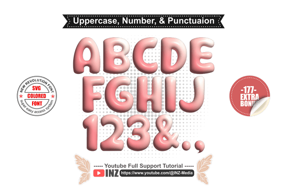 3D Flower Font Font - Preview 6