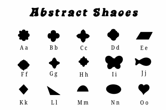 Abstract Shapes Font - Preview 1