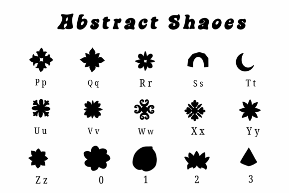 Abstract Shapes Font - Preview 2