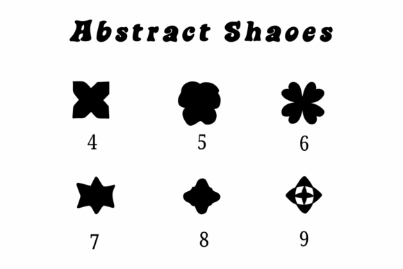 Abstract Shapes Font - Preview 3