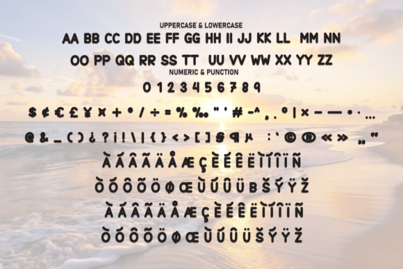 Beach Sunset Font - Preview 6