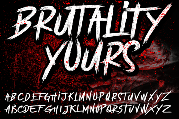 Brutality Yours Font - Preview 1