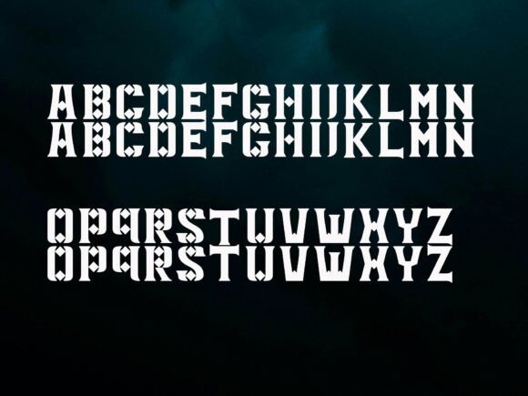 Budonger Font PNG with transparent background - Preview 3