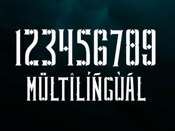 Budonger Font PNG with transparent background - Preview 4