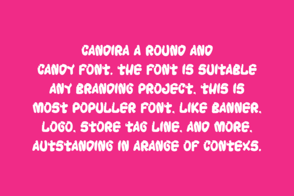 Candira Font PNG with transparent background - Preview 2
