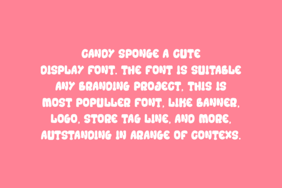 Candy Sponge Font - Preview 3