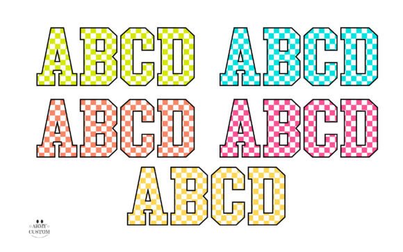 Checkered Back to School Bundle Font - Preview 3