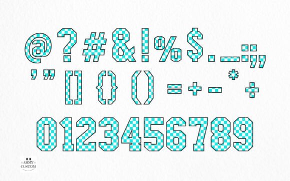 Checkered Back to School Bundle Font - Preview 5