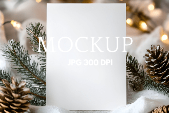 Christmas Holiday Card Mockup