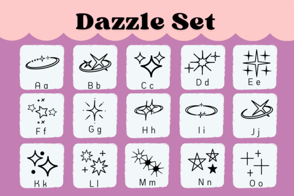 Dazzle Set Font - Preview 1