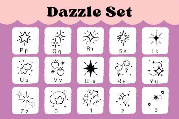 Dazzle Set Font - Preview 2
