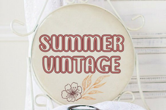 Design Vintage Font - Preview 4