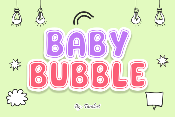Fancy Display Font PNG with transparent background - Preview 1
