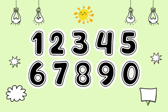 Fancy Display Font PNG with transparent background - Preview 4